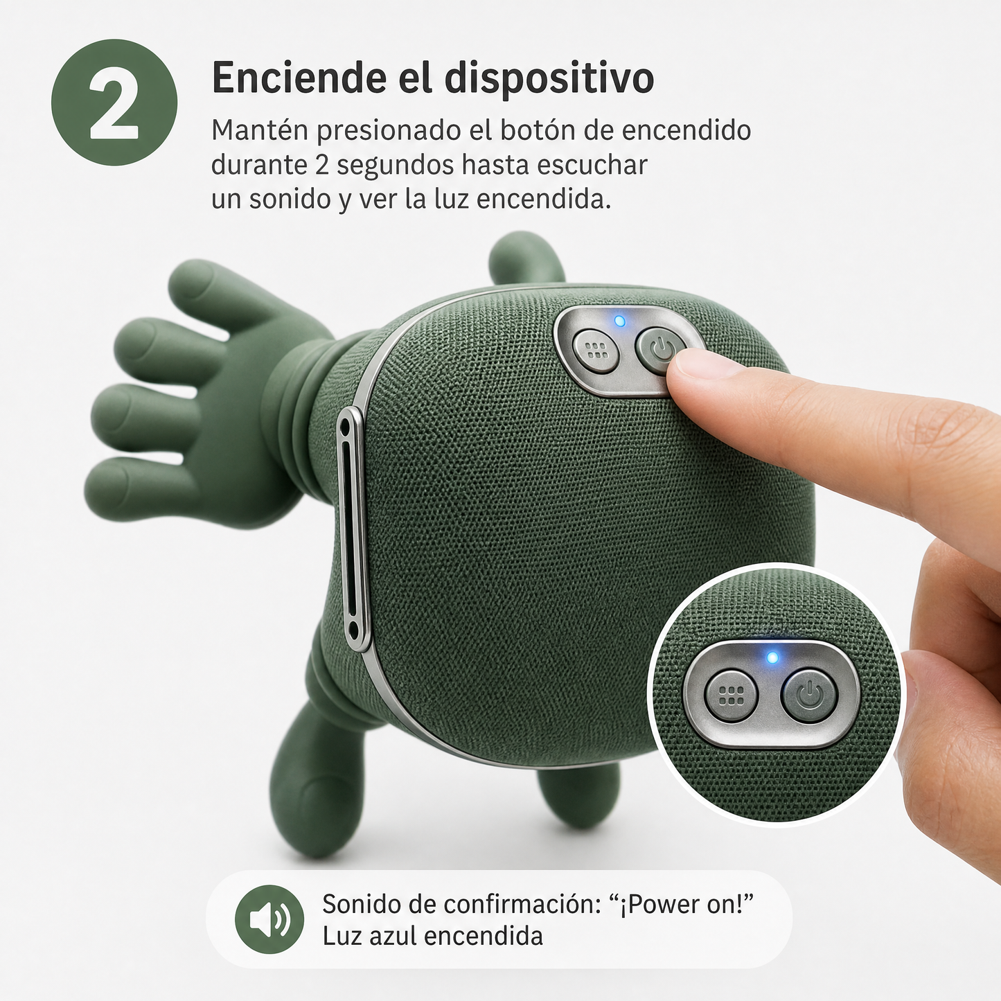 Masajeador De Cuello Con Manos Verde