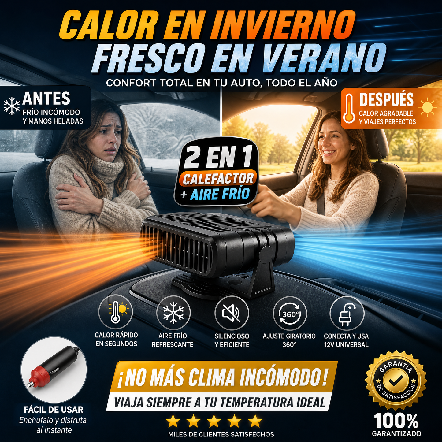Calentador y Enfriador 2 en 1