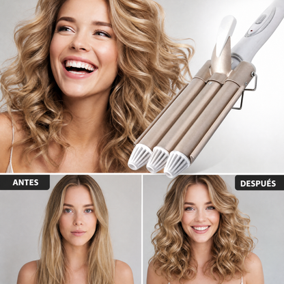 Rizador De Pelo Profesional Triple