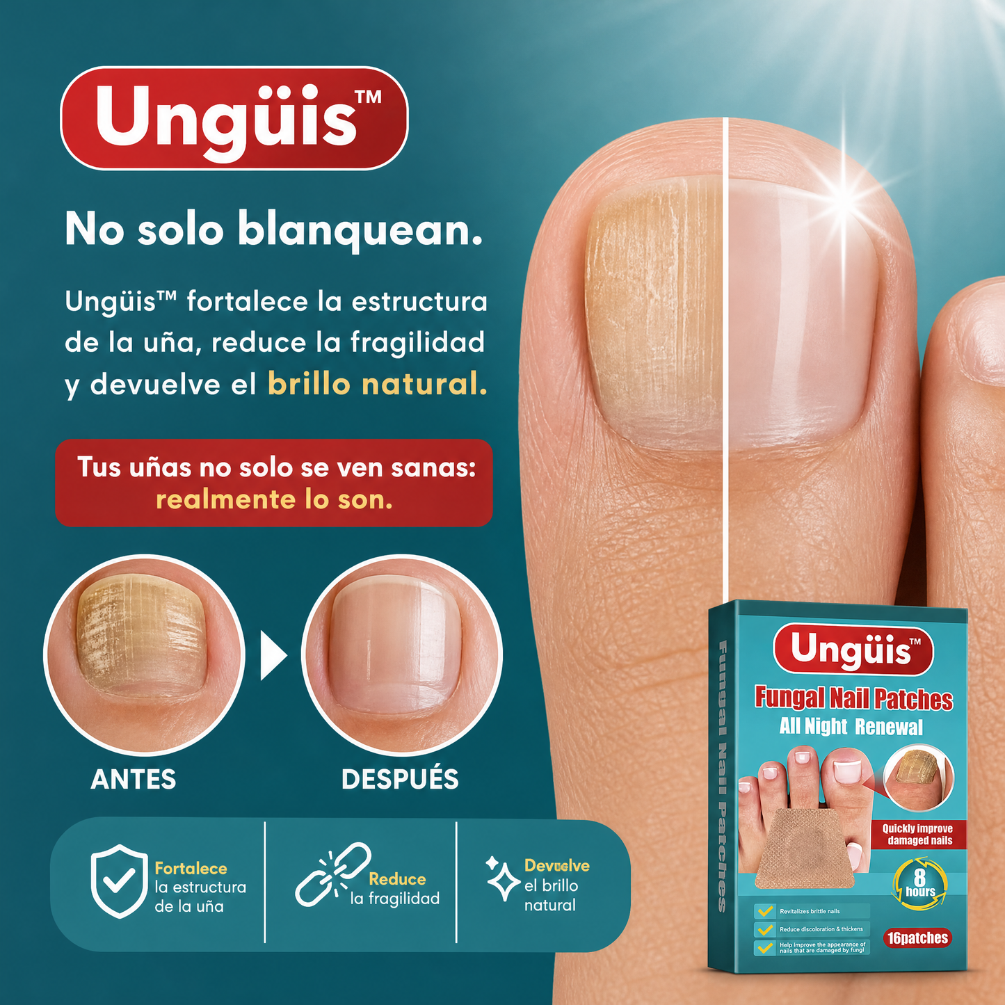 PARCHE UÑAS ANTIHONGOS x16 2x1